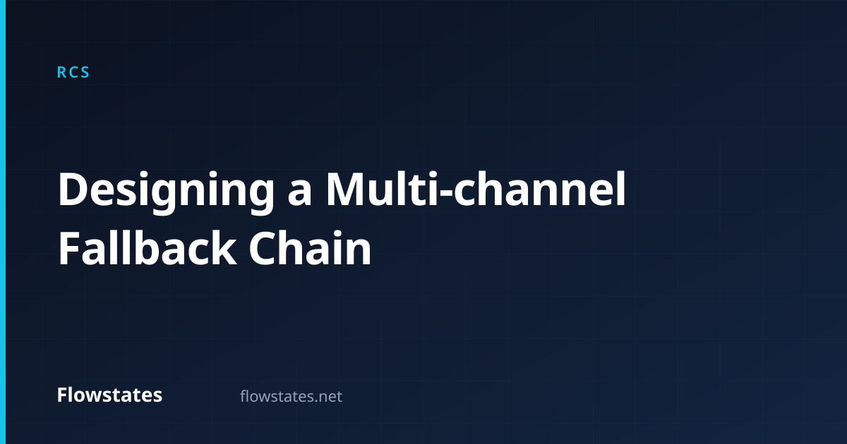 Designing a Multi-channel Fallback Chain | Flowstates
